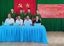 lế ký kết quy chế giao ước 4 xã Tam Lãnh, Tam Sơn, Tiên Lập và Tiên Thọ về phòng chống tộ phạm TNXH và xây dựng phong trào TDBVANTQ